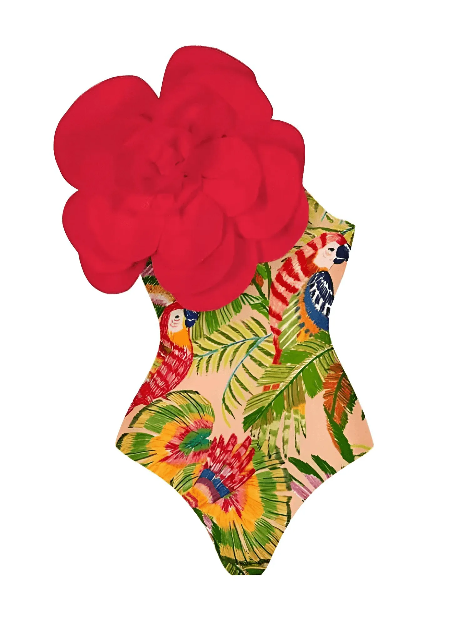 2025 New Flower One Piece Swimsuit Luxury Women's Swimwear