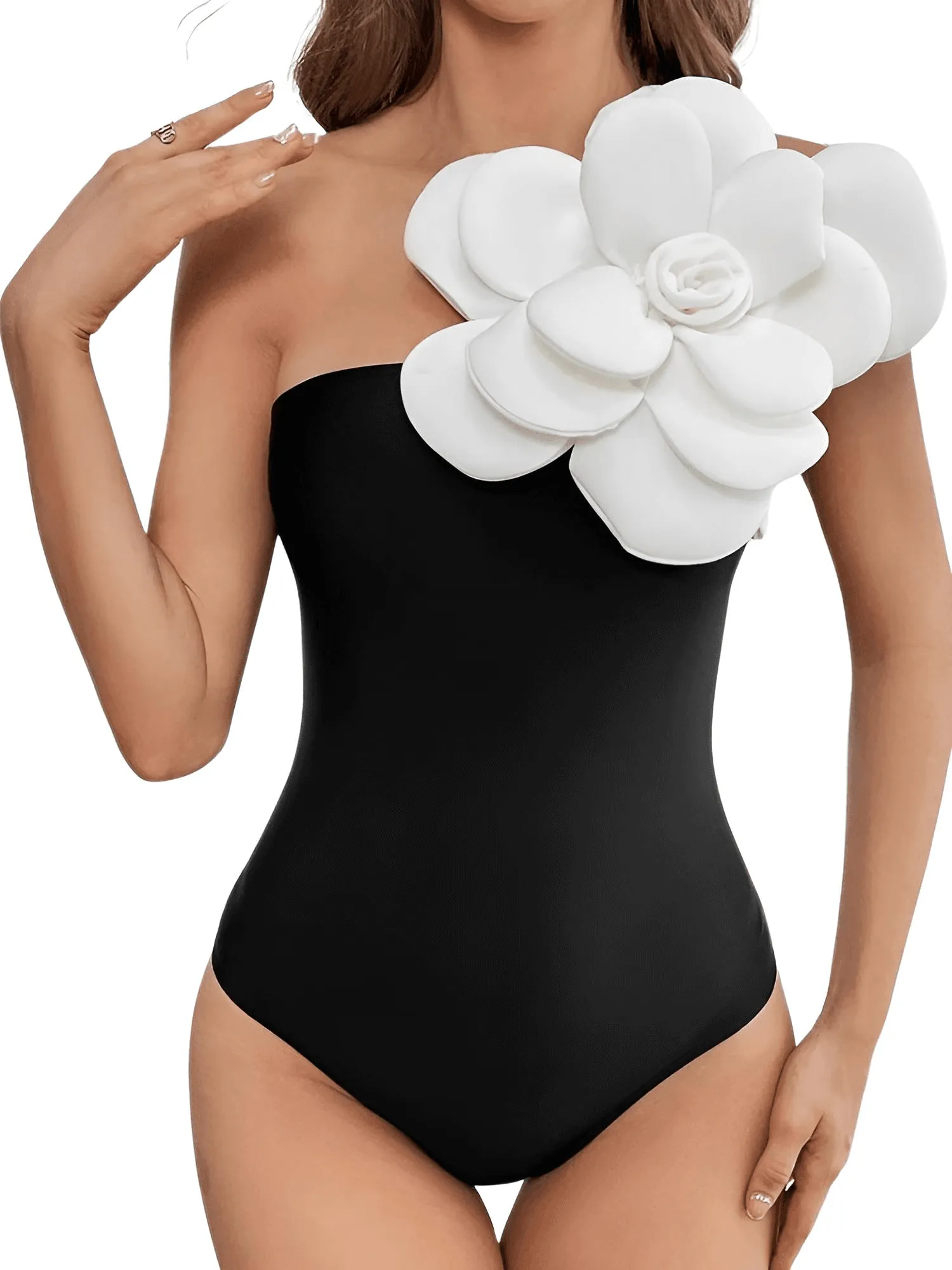 2025 New Flower One Piece Swimsuit Luxury Women's Swimwear