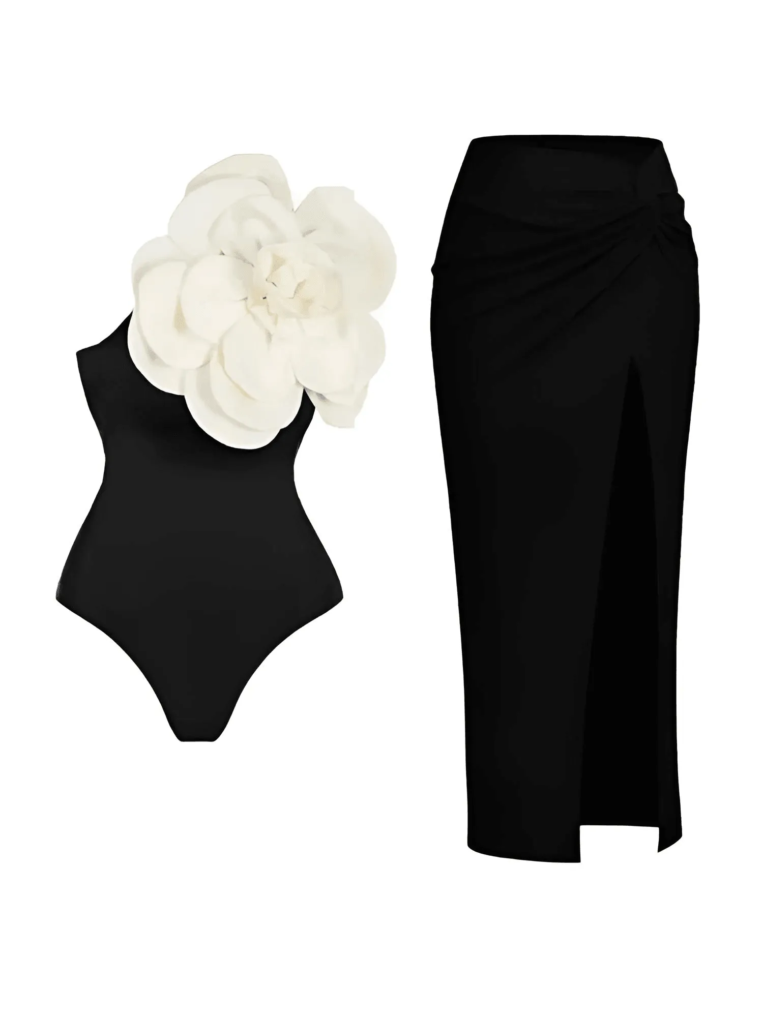 2025 New Flower One Piece Swimsuit Luxury Women's Swimwear
