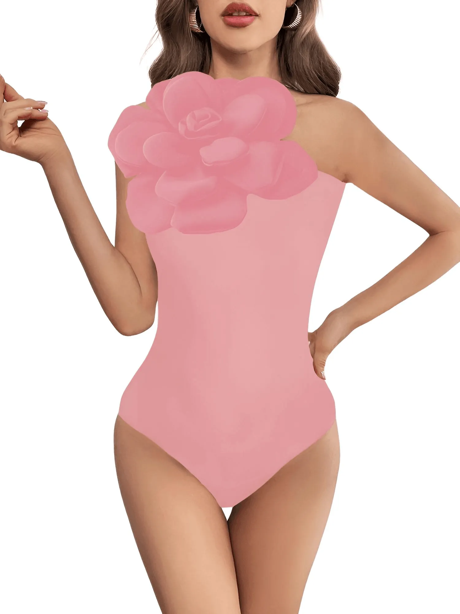 2025 New Flower One Piece Swimsuit Luxury Women's Swimwear