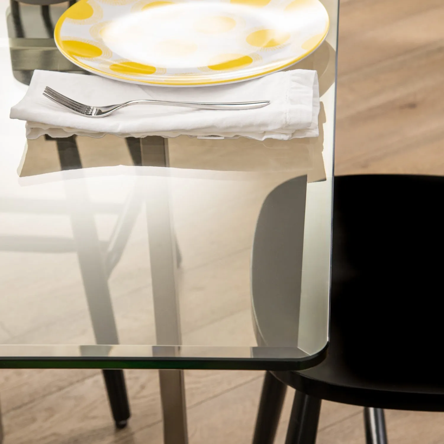 27" Square Clear Glass Table Tops