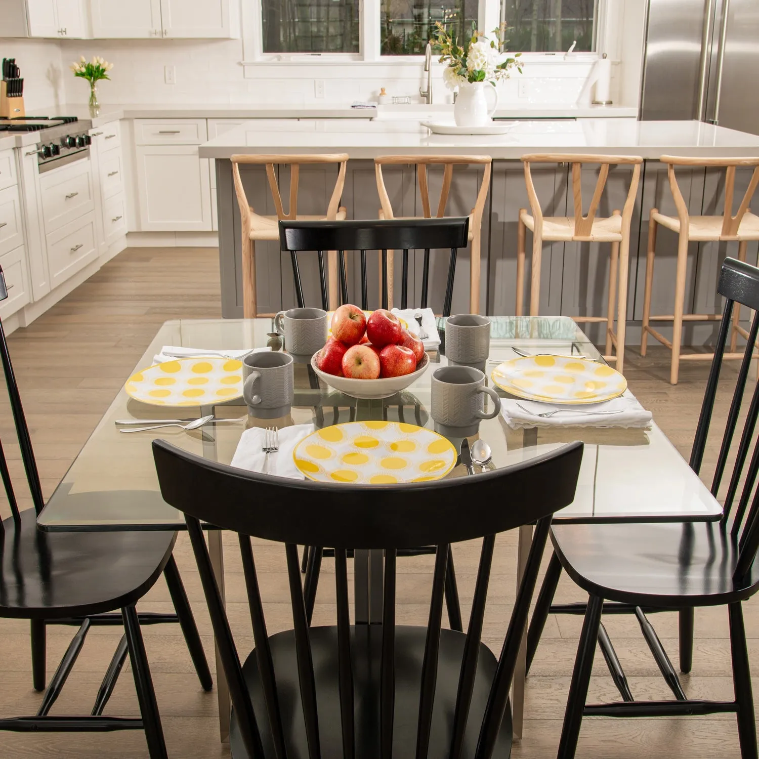 27" Square Clear Glass Table Tops