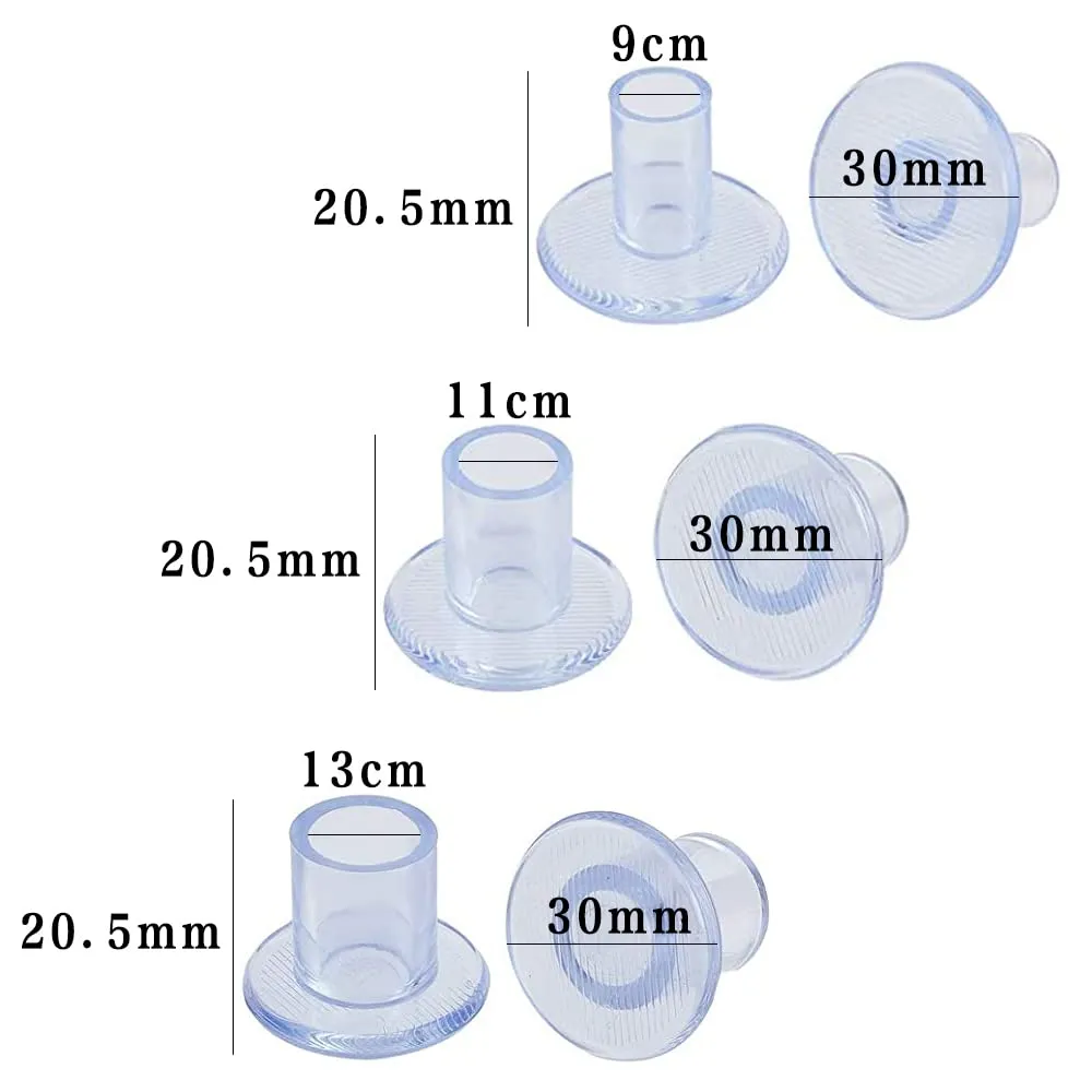 6 Pairs Clear Heel Protectors High Heel Cap High Heel Protectors for Daily Use Wedding Formal Occasions Protecting Shoe Heels