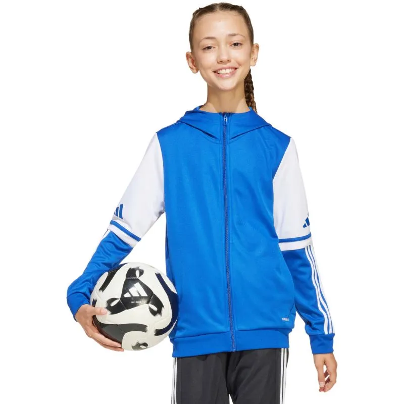 Adidas Kids' Squadra 25 Zip-Up Hoodie - Moisture-Wicking & Eco-Friendly Sweatshirt