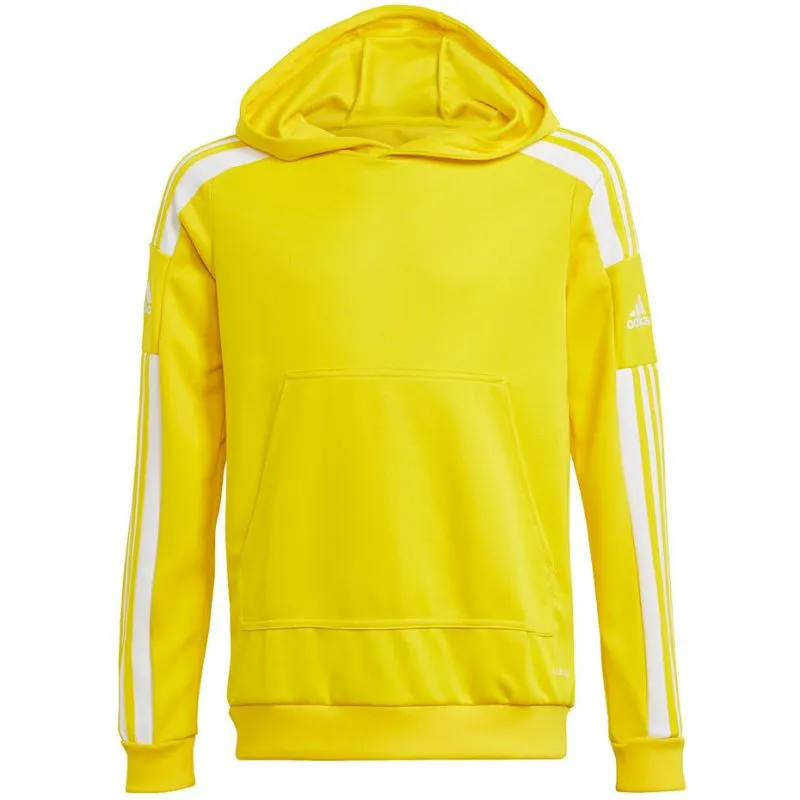 Adidas Youth Squadra 21 Moisture-Wicking Yellow Hoody - Eco-Friendly Design