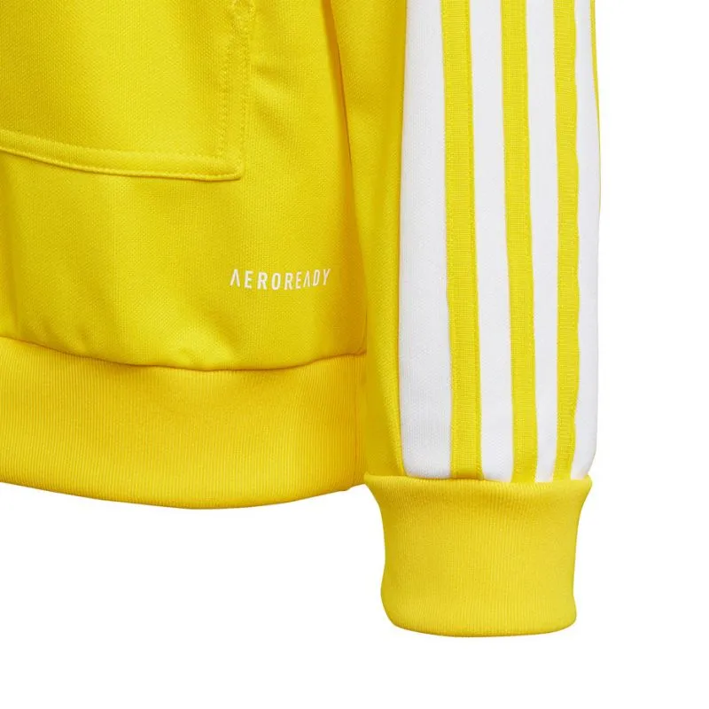 Adidas Youth Squadra 21 Moisture-Wicking Yellow Hoody - Eco-Friendly Design