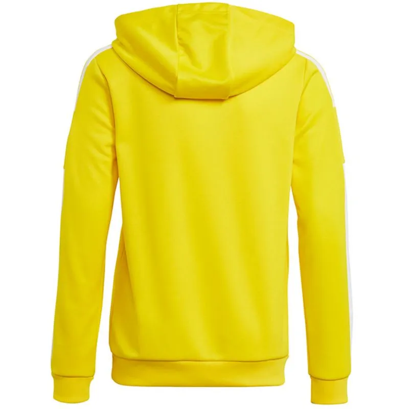 Adidas Youth Squadra 21 Moisture-Wicking Yellow Hoody - Eco-Friendly Design