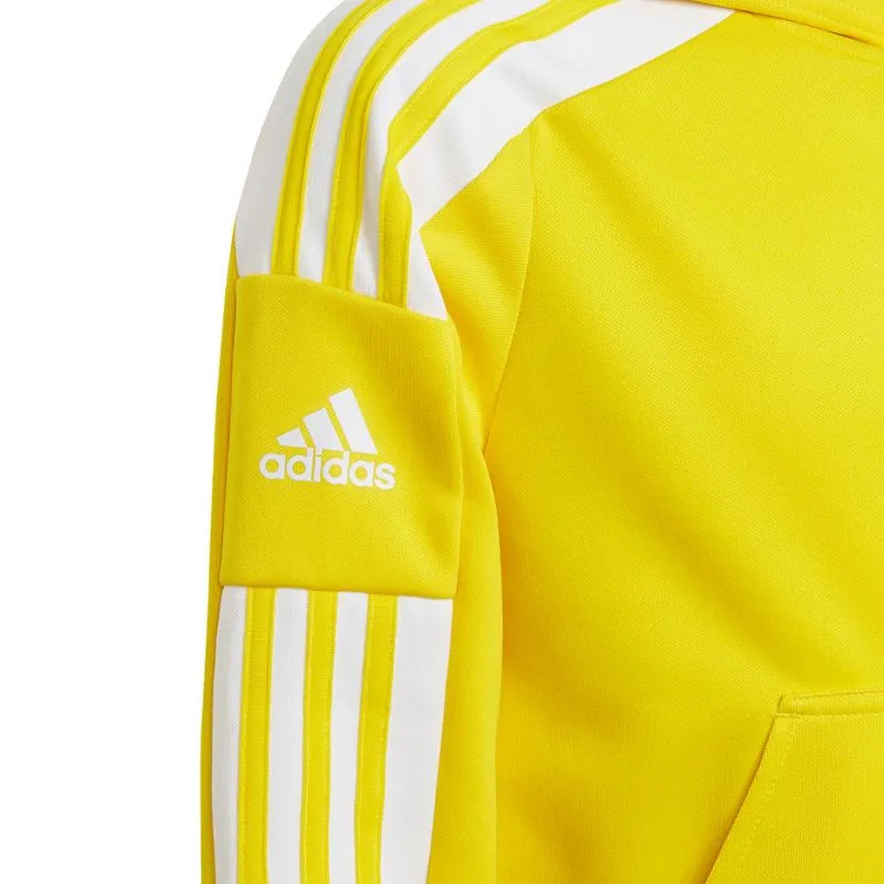 Adidas Youth Squadra 21 Moisture-Wicking Yellow Hoody - Eco-Friendly Design