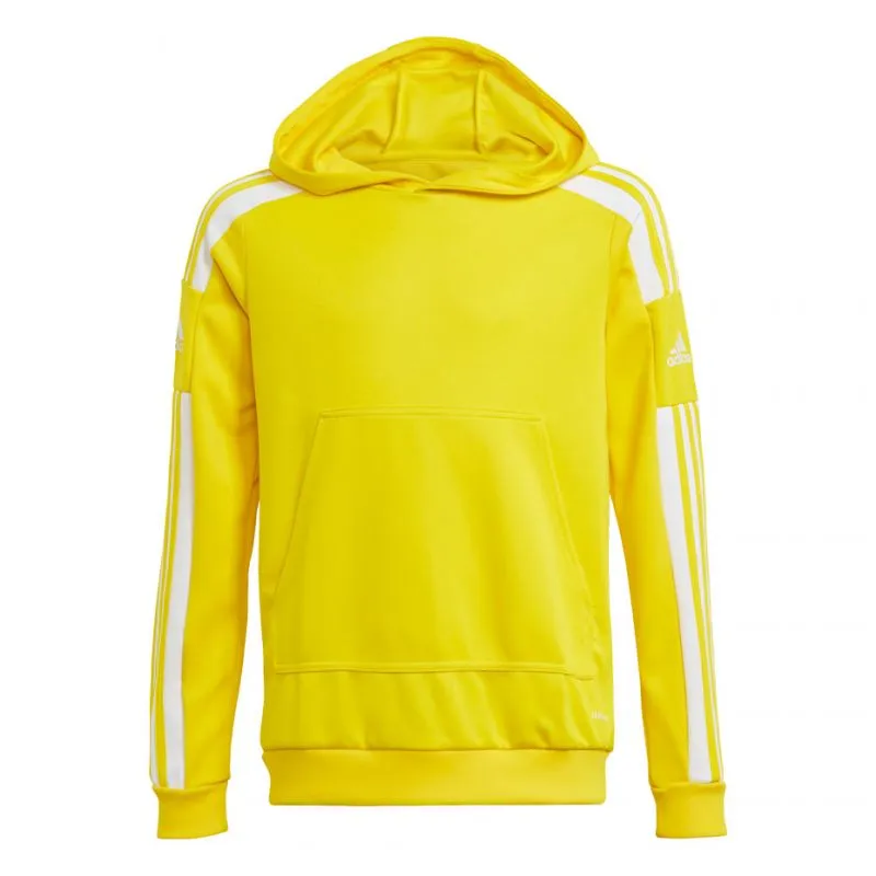 Adidas Youth Squadra 21 Moisture-Wicking Yellow Hoody - Eco-Friendly Design