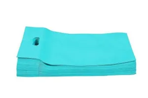 Agrashri Enterprises D Cut Cloth Carry Bags Set (Pack of 50, Teal )