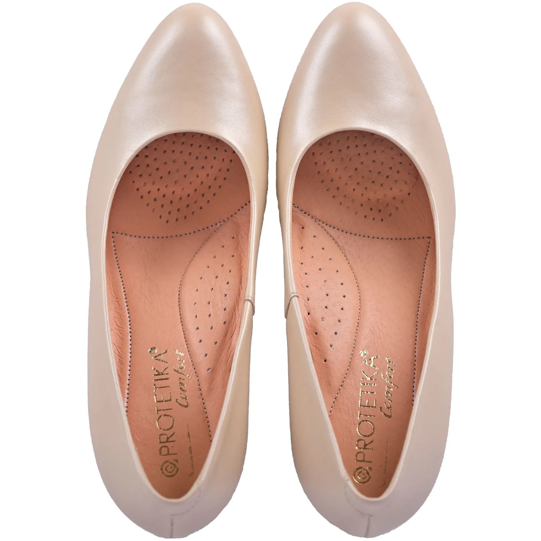 ARCHIE beige women heel pump shoes