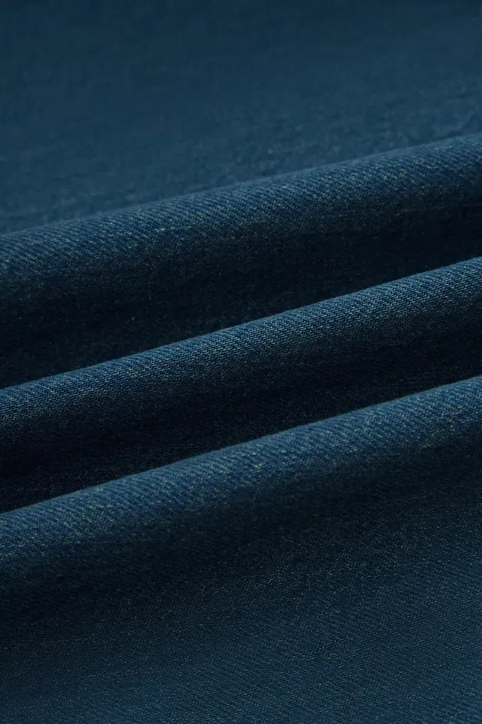 Bailey Pocketed Skirt in Washed Cotton Denim