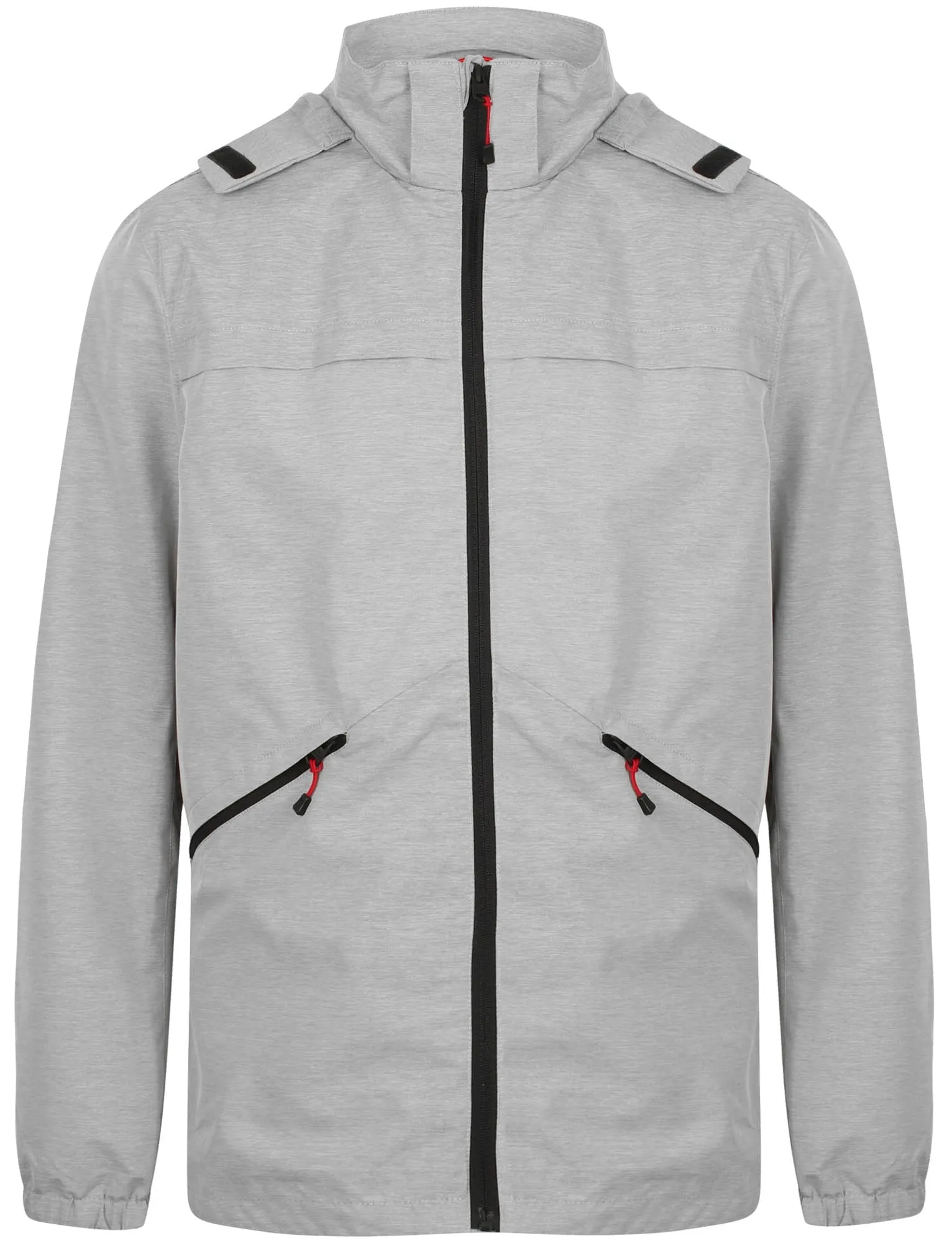 Bevington Hooded Windbreaker Jacket In Silver Grey - Tokyo Laundry