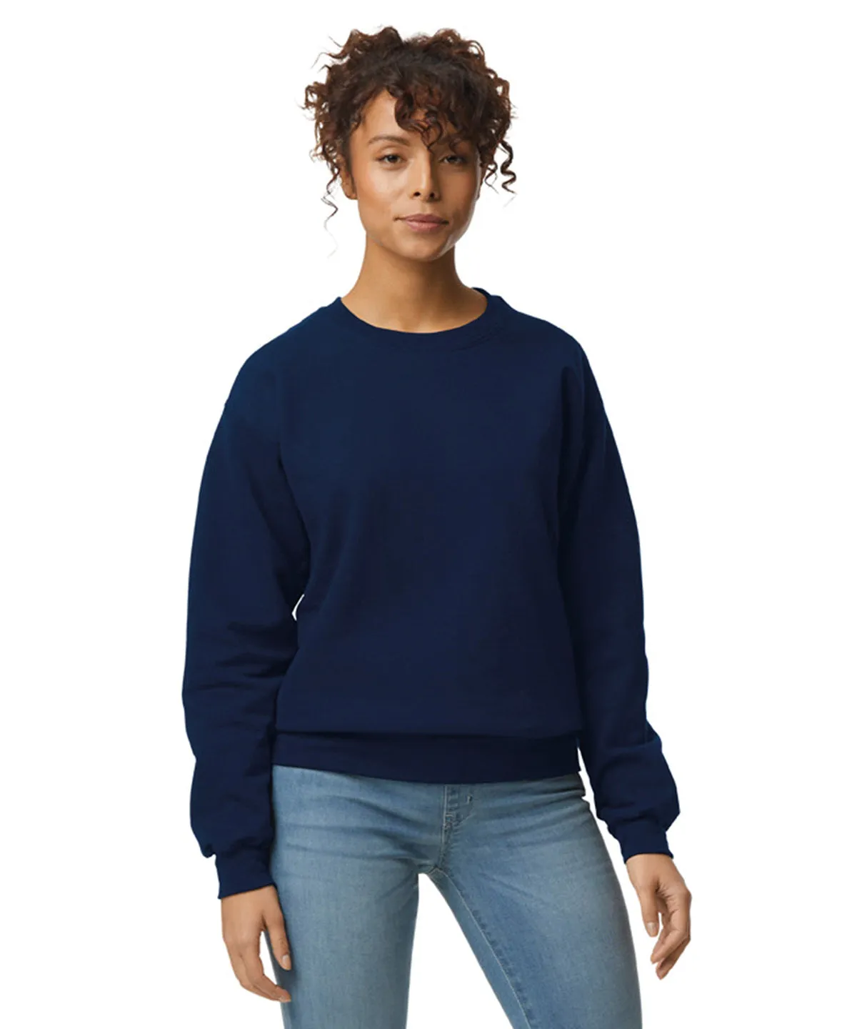 Black - DryBlend® adult crew neck sweatshirt