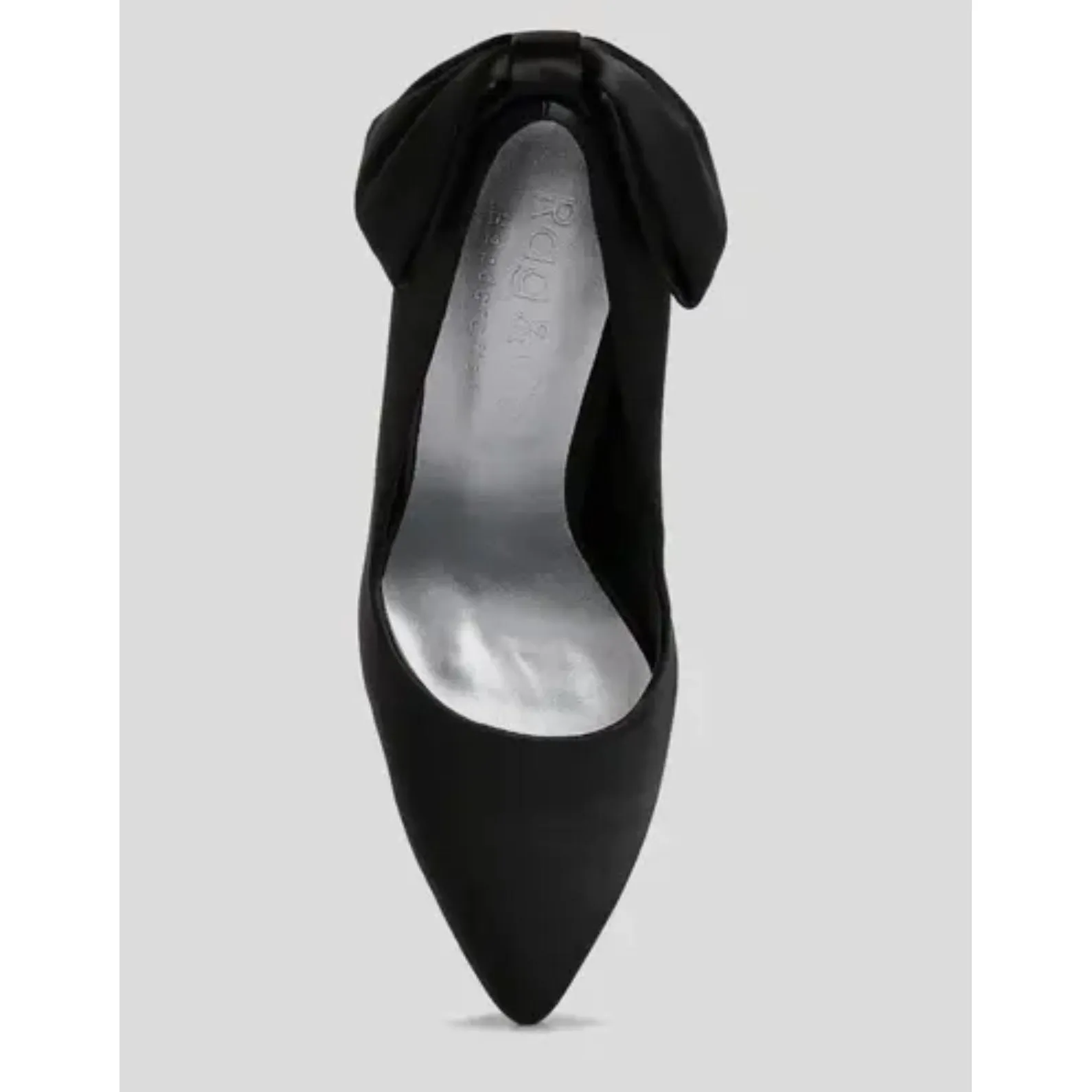 Black Satin Stiletto Heels