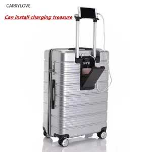 CARRYLOVE Rolling Travel Luggage Bag,Wheel Suitcases With charging treasure,Women New Carry-On,Men 20"24" Box, PC Trolley Case