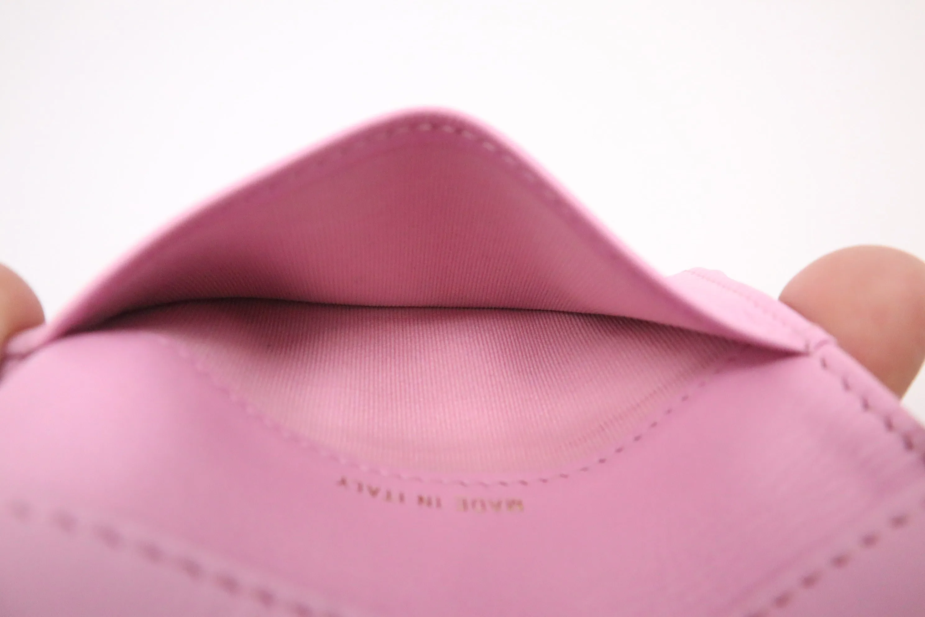 Chanel Compact Wallet in Pink Caviar Leather