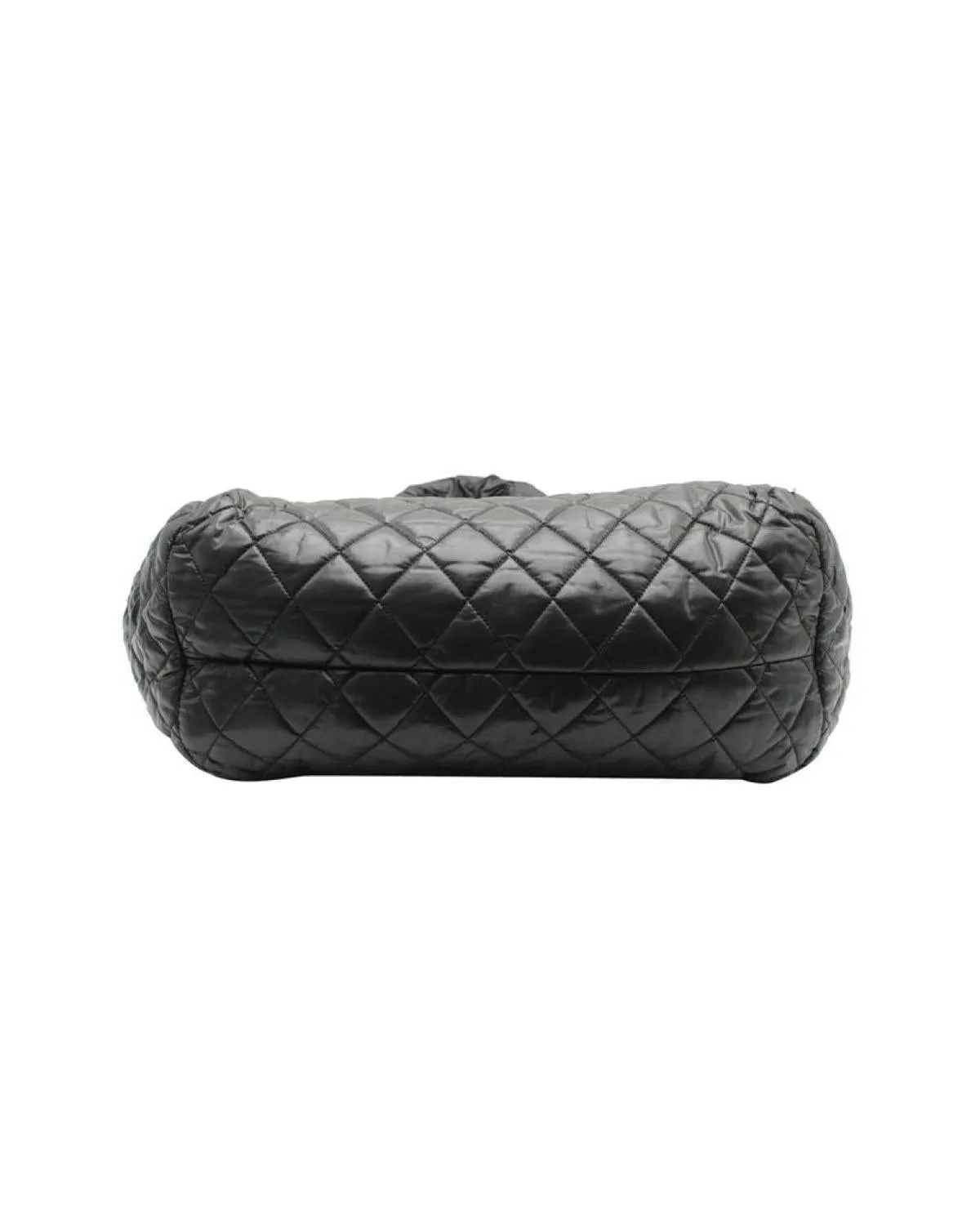 Chanel Vintage Cocoon Bowling Bag in Black Nylon