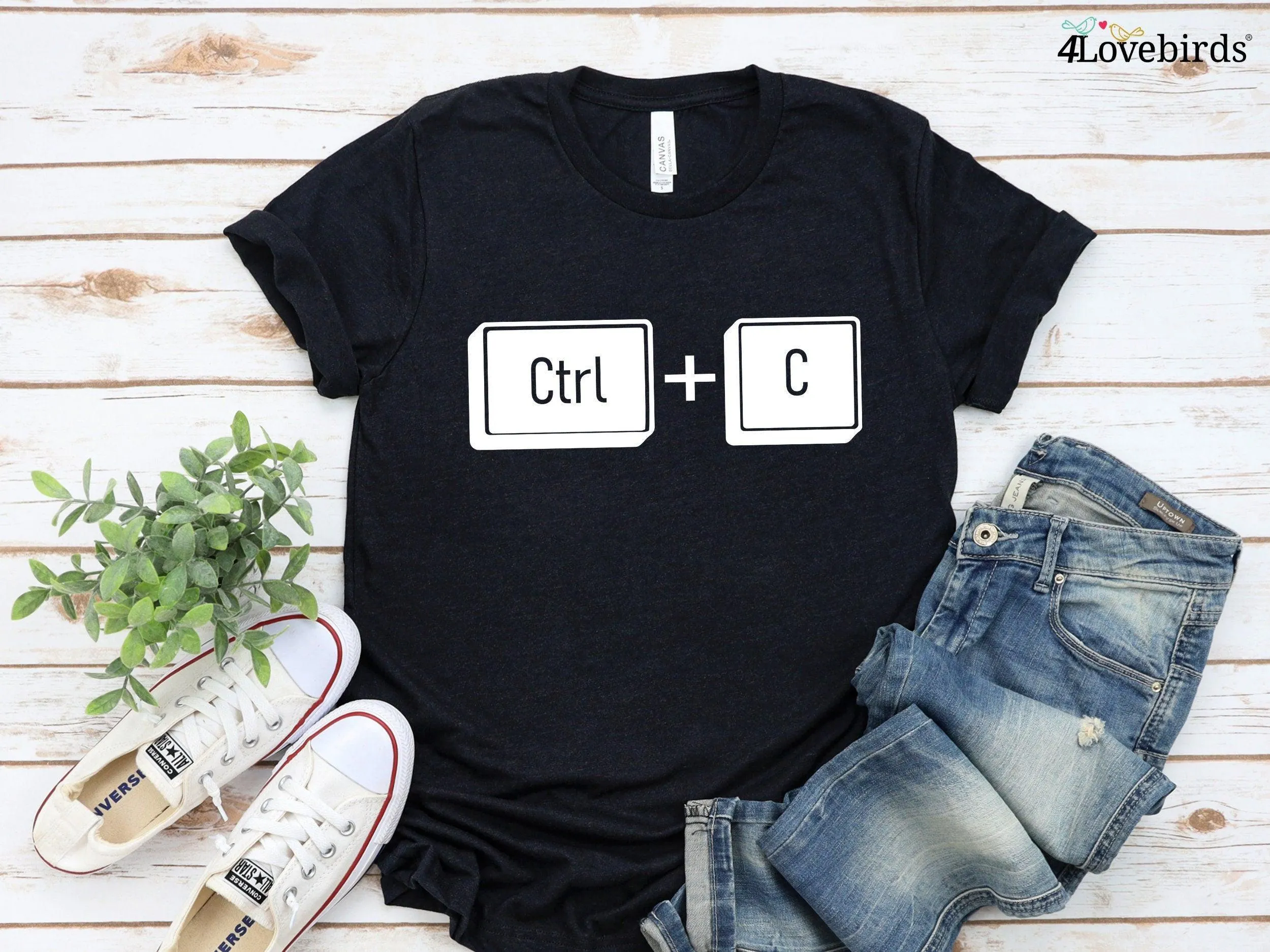 Control C and Control V Copy Paste Matching Father and Child Shirts - Daddy, Mommy & Me