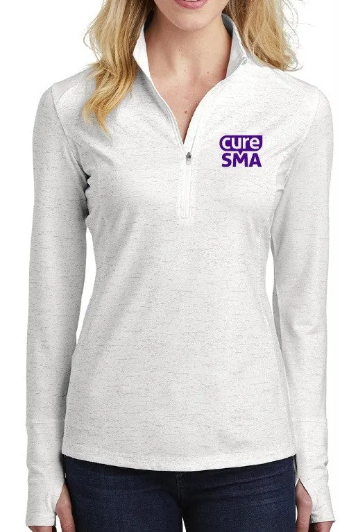 Cure SMA Women’s White Reflective Performance Half Zip