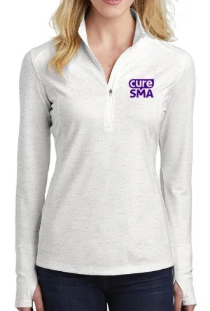 Cure SMA Women’s White Reflective Performance Half Zip