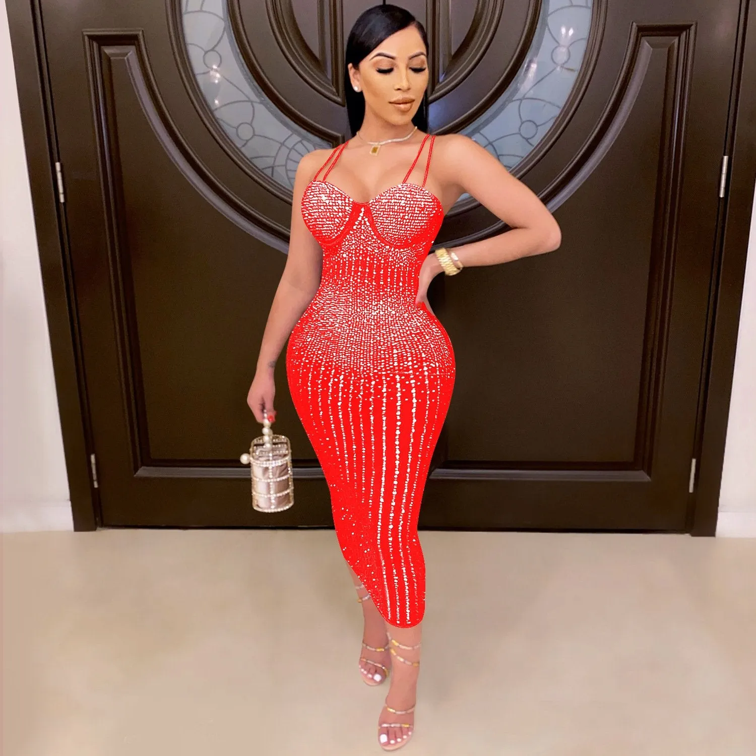 Diamond Process Party Dress