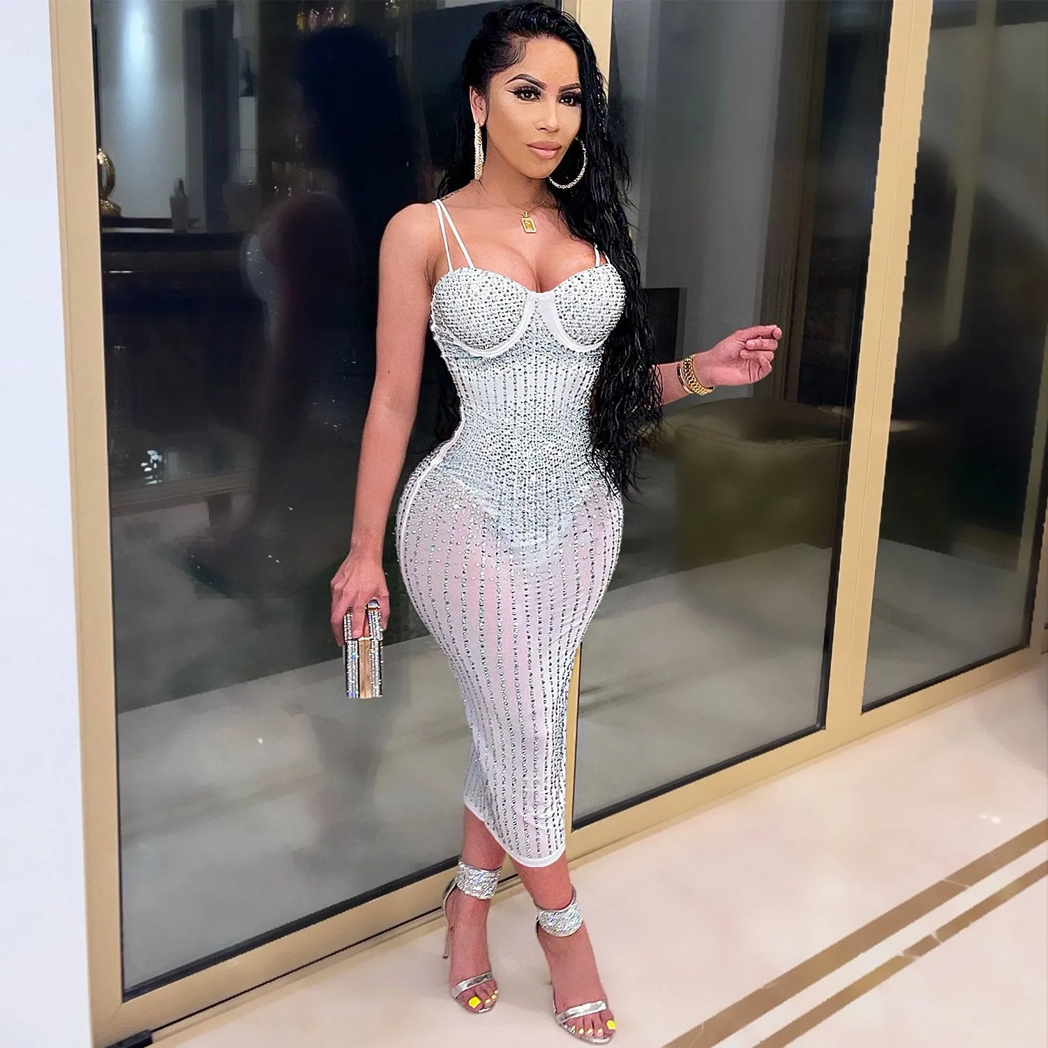 Diamond Process Party Dress