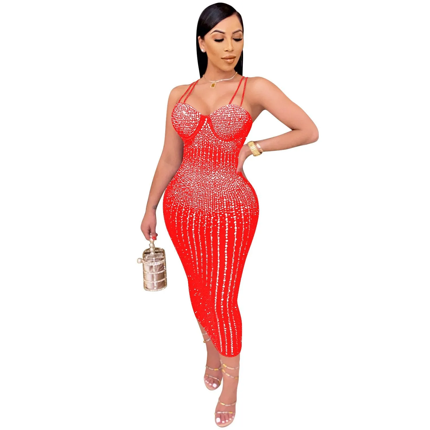 Diamond Process Party Dress