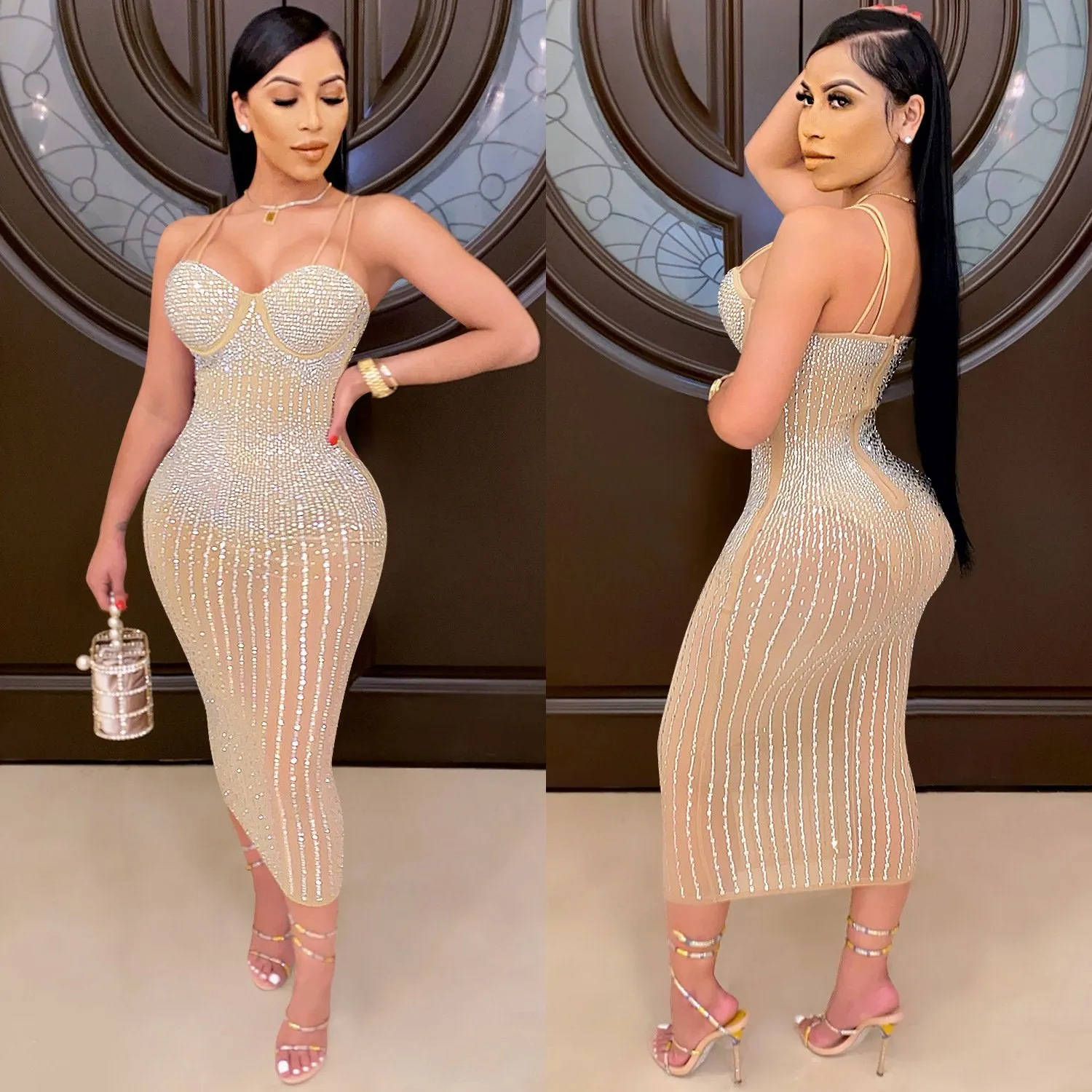 Diamond Process Party Dress