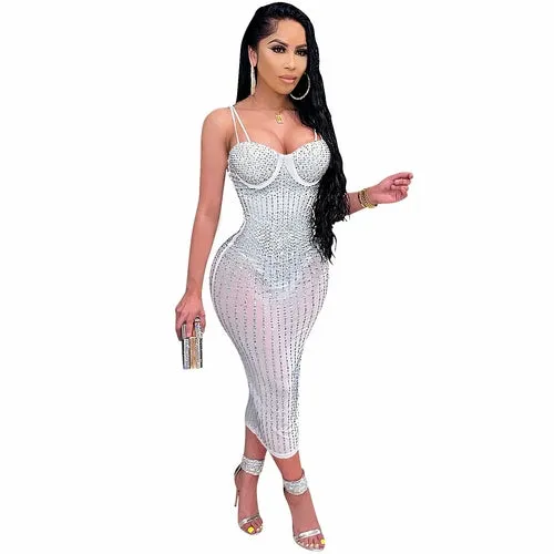 Diamond Process Party Dress
