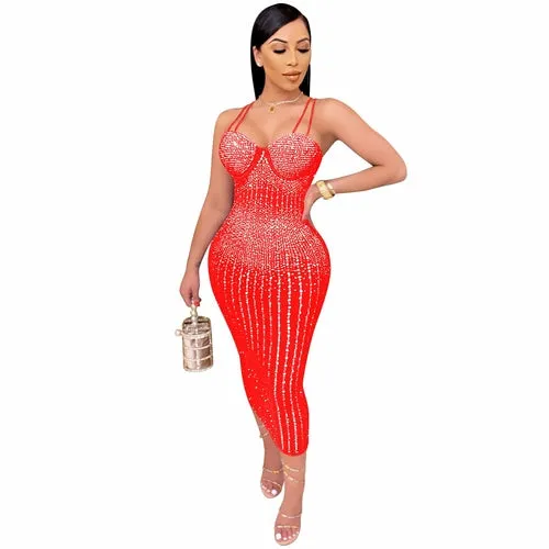 Diamond Process Party Dress
