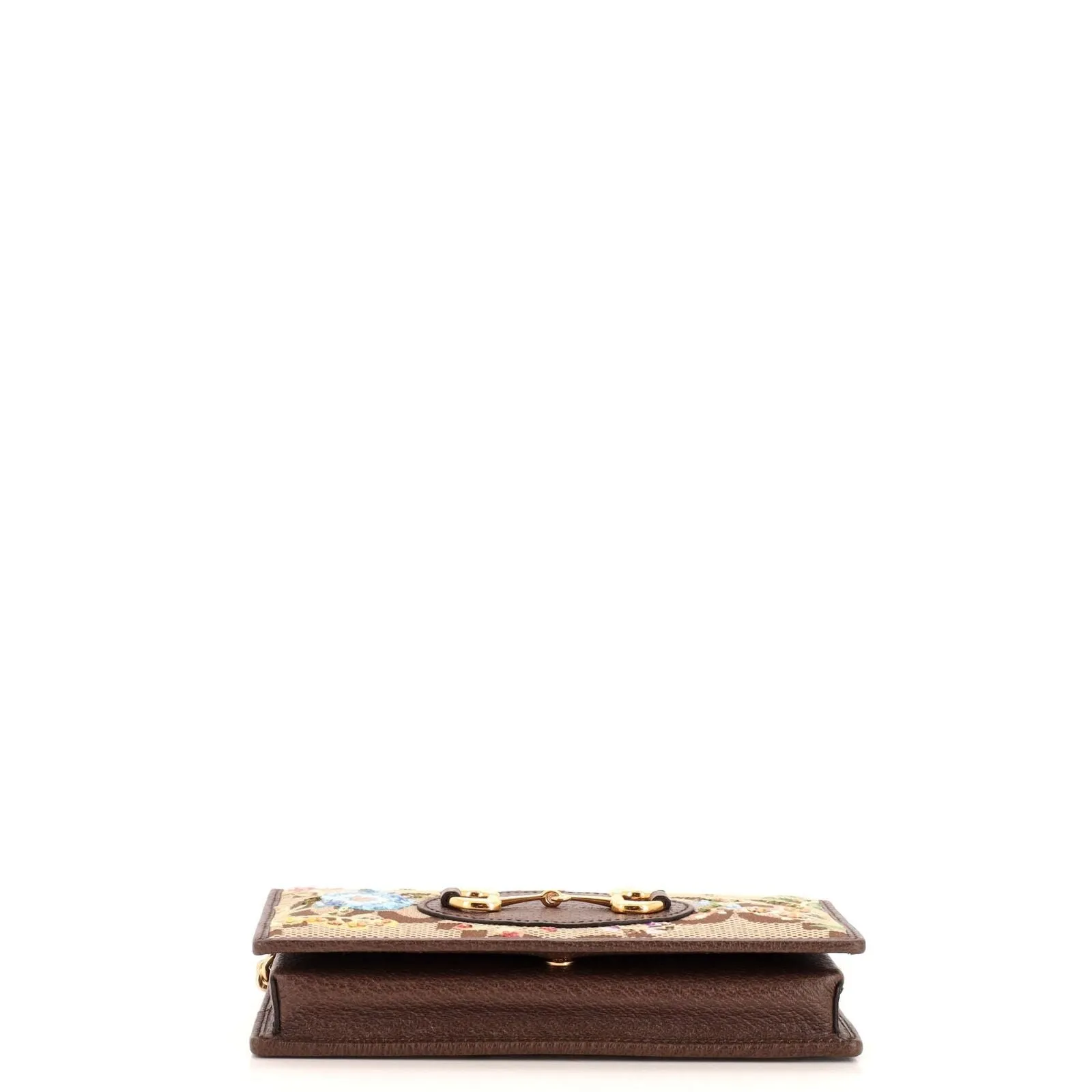 Gucci Horsebit Chain Wallet Embroidered