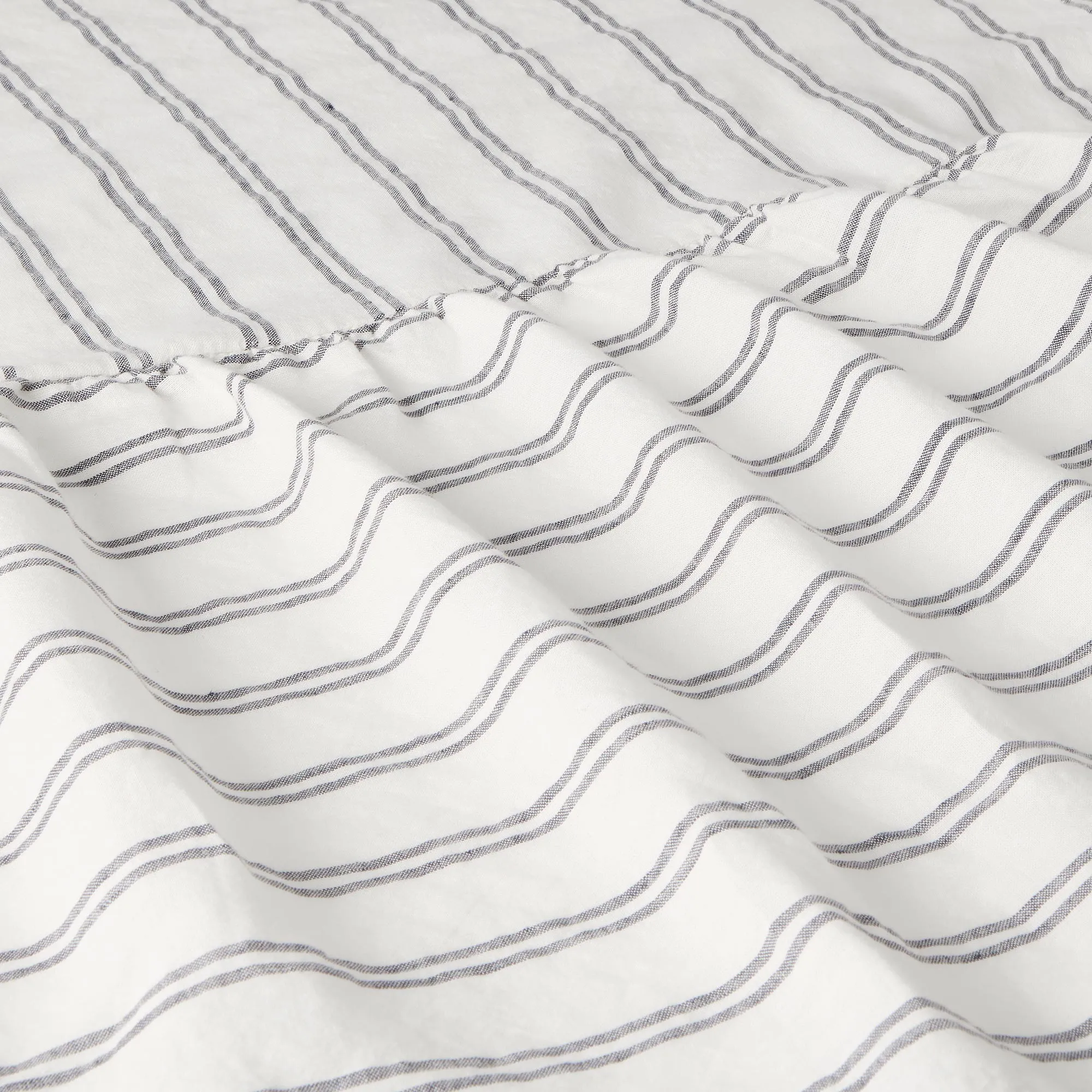 Kemptown Stripe Linen Blend Bed Skirt