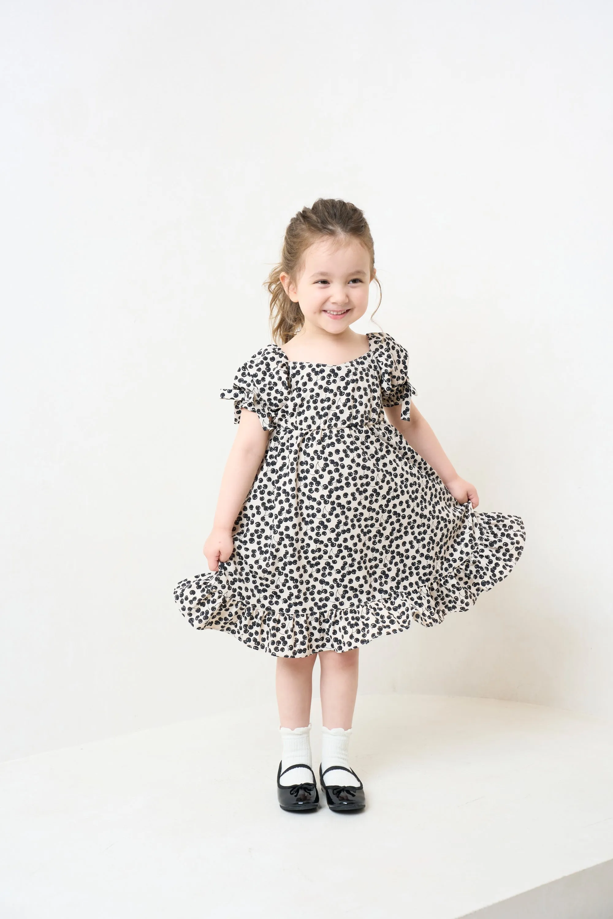 【Kids】Baby Cherry Pattern One-Piece