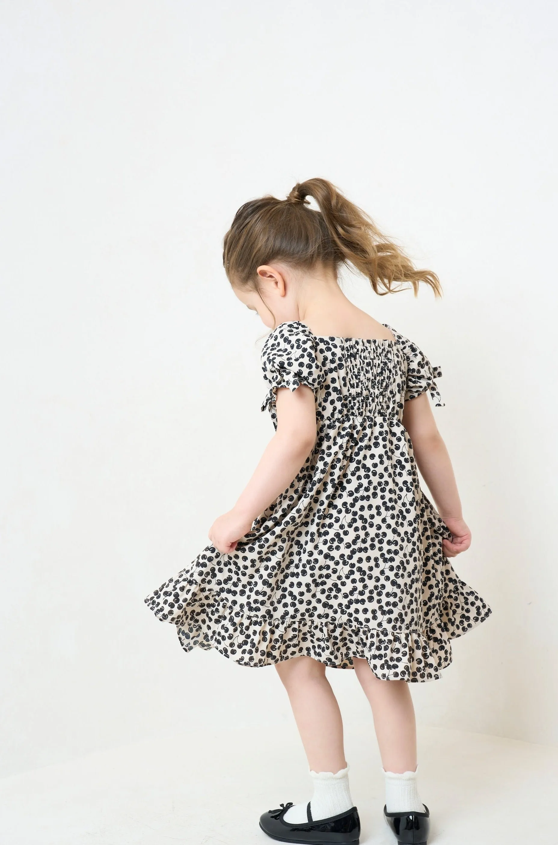 【Kids】Baby Cherry Pattern One-Piece