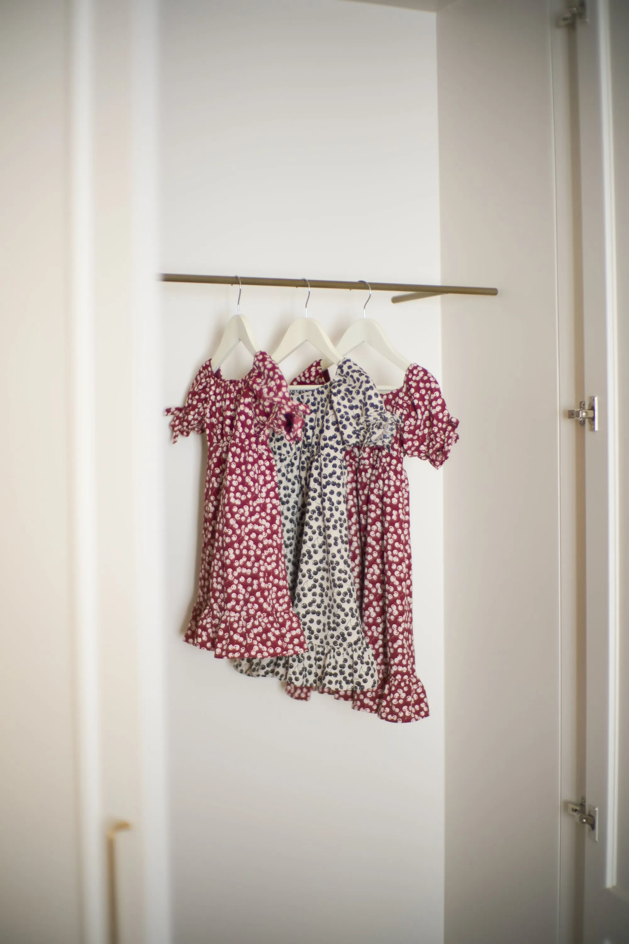【Kids】Baby Cherry Pattern One-Piece