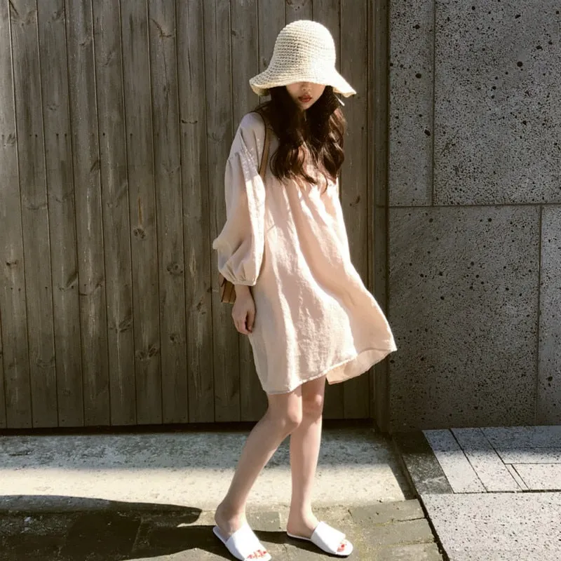 [Korean Style] Denelia Casual Shirt Dress