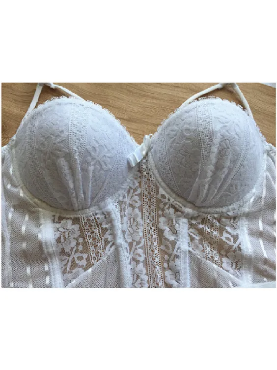Lace Tied One-piece Erotic Lingerie