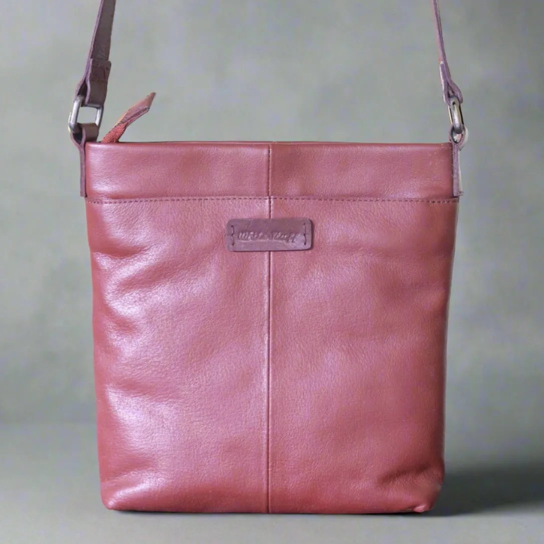 Leather Sling Bag - Chestnut Luxe Sling