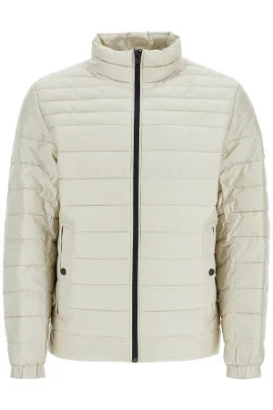 light beige quilted jacket with zip 50505262 LIGHT BEIGE