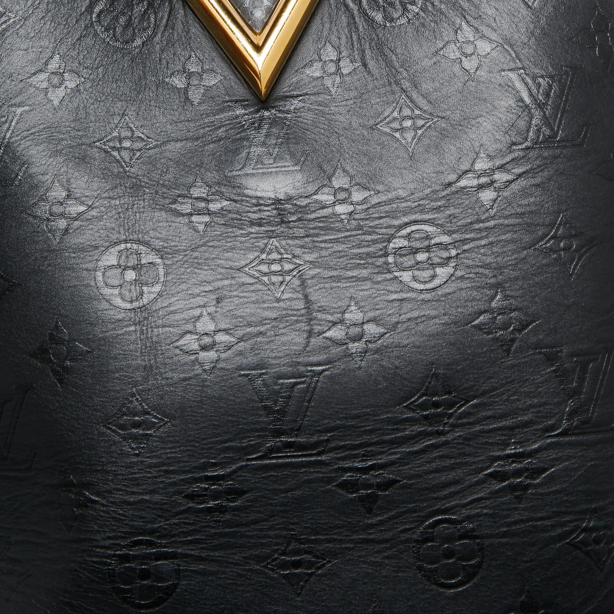 Louis Vuitton Black Monogram Leather Very  Hobo Bag
