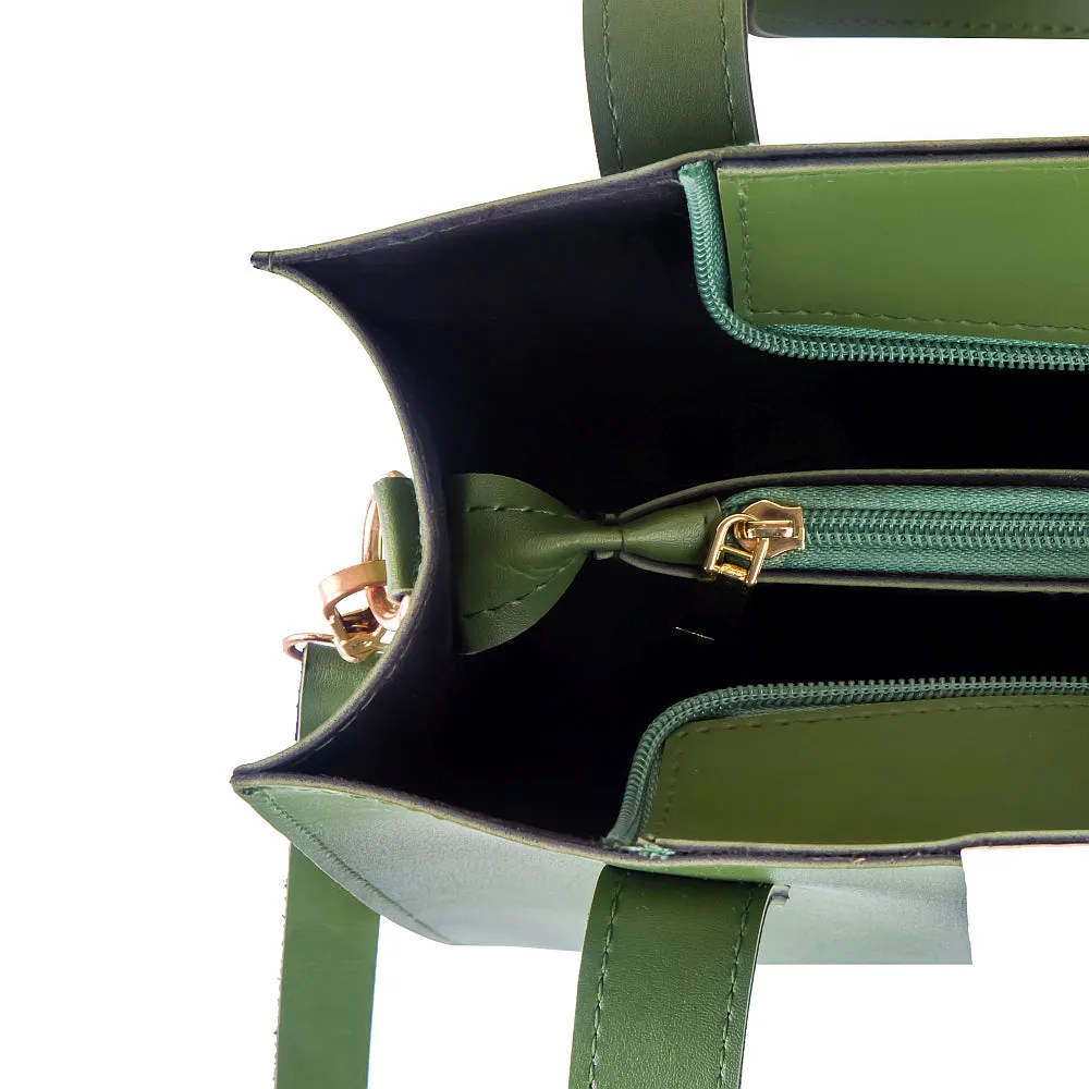 LUNA 3 PCS GREEN HANDBAG
