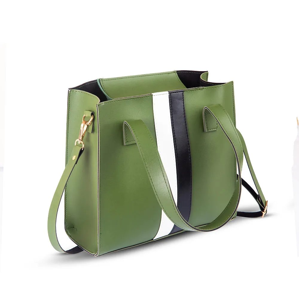 LUNA 3 PCS GREEN HANDBAG