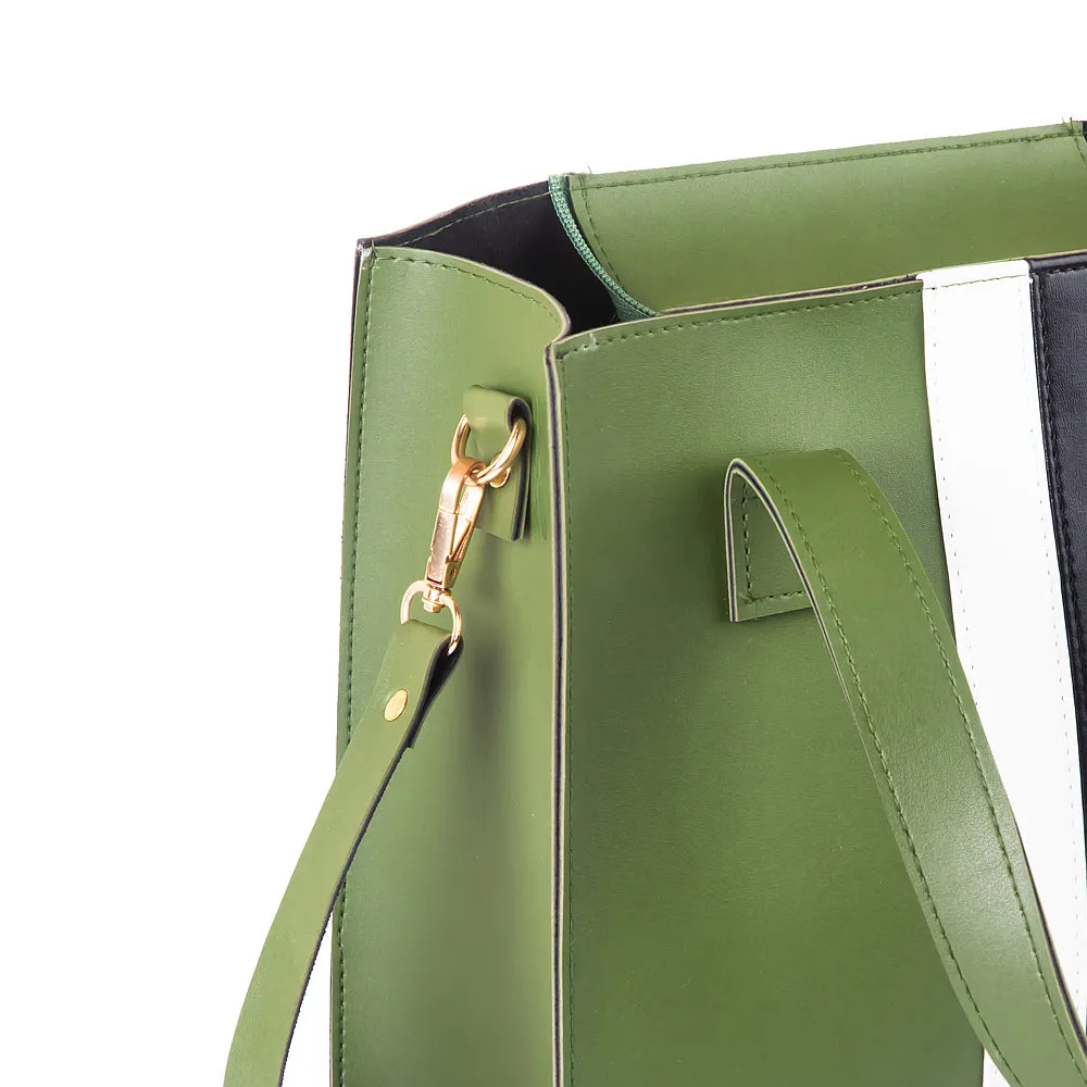 LUNA 3 PCS GREEN HANDBAG