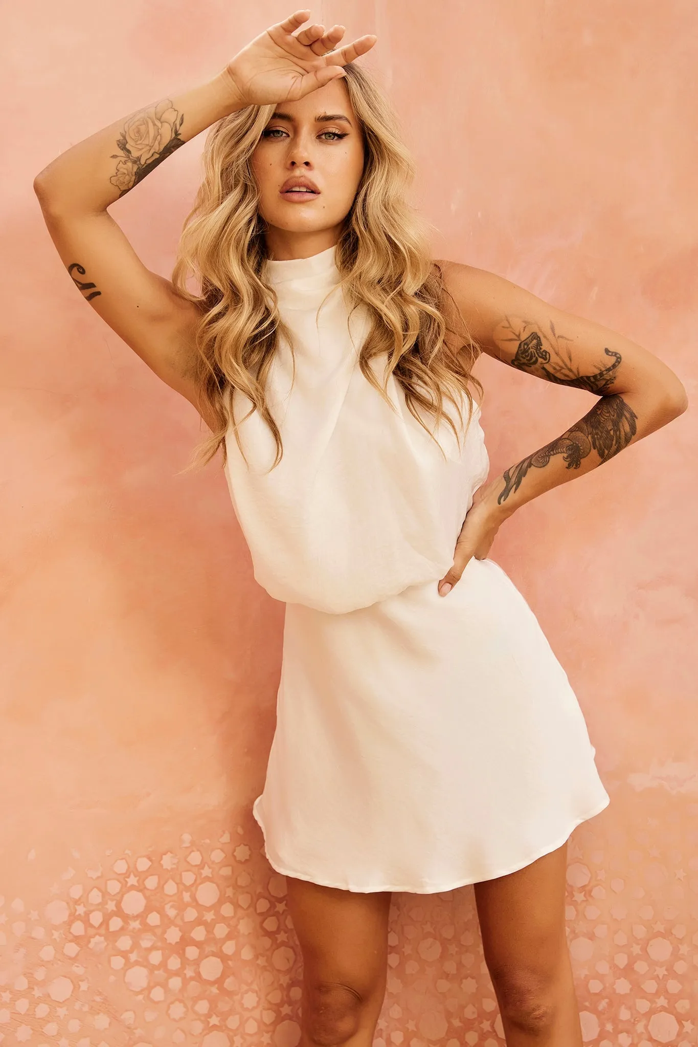 My Feelings Mini Dress - White