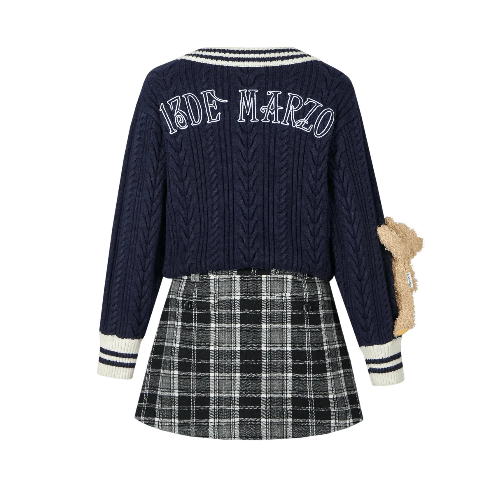 One Piece Sweater Skirt in Dark Blue