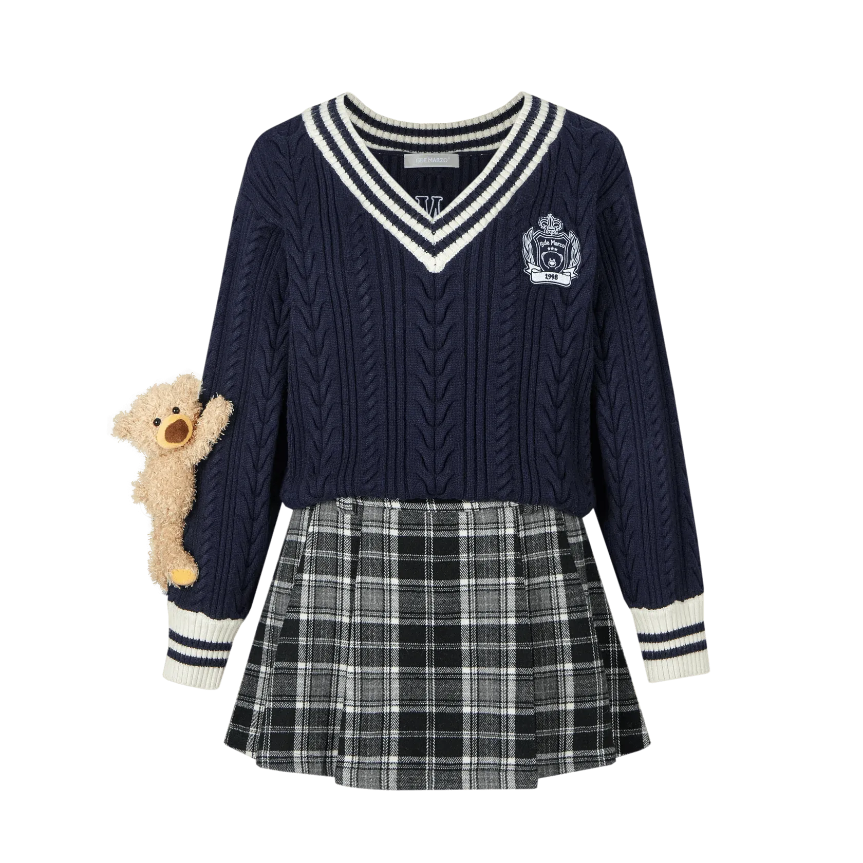 One Piece Sweater Skirt in Dark Blue