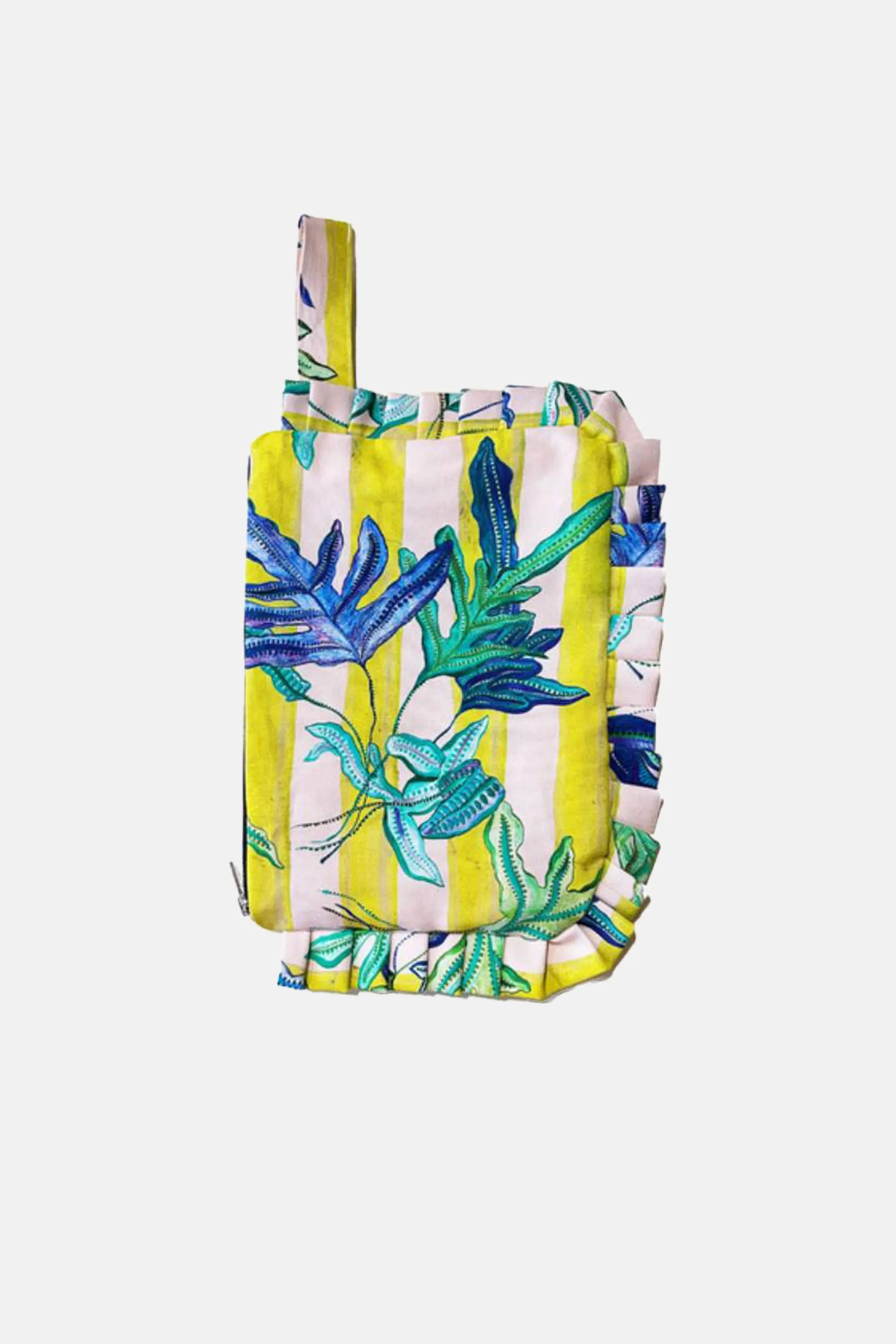POUCH WITH FRILLS "FERN"