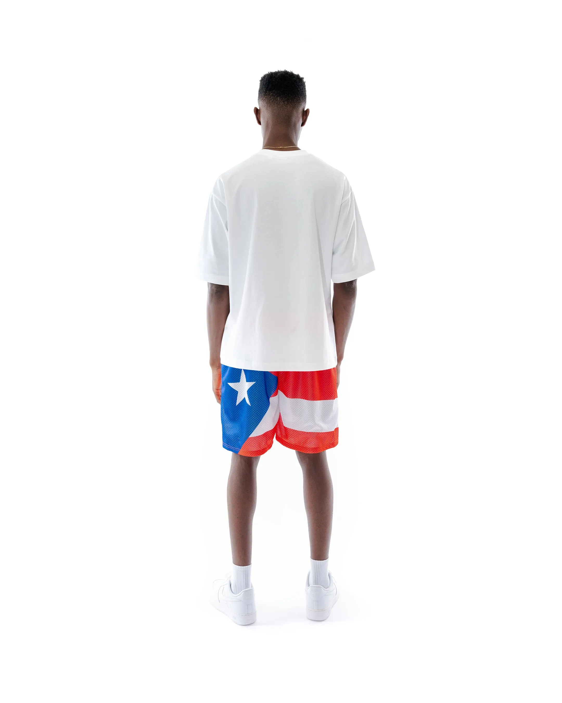 Puerto Rico Flag Retro Shorts