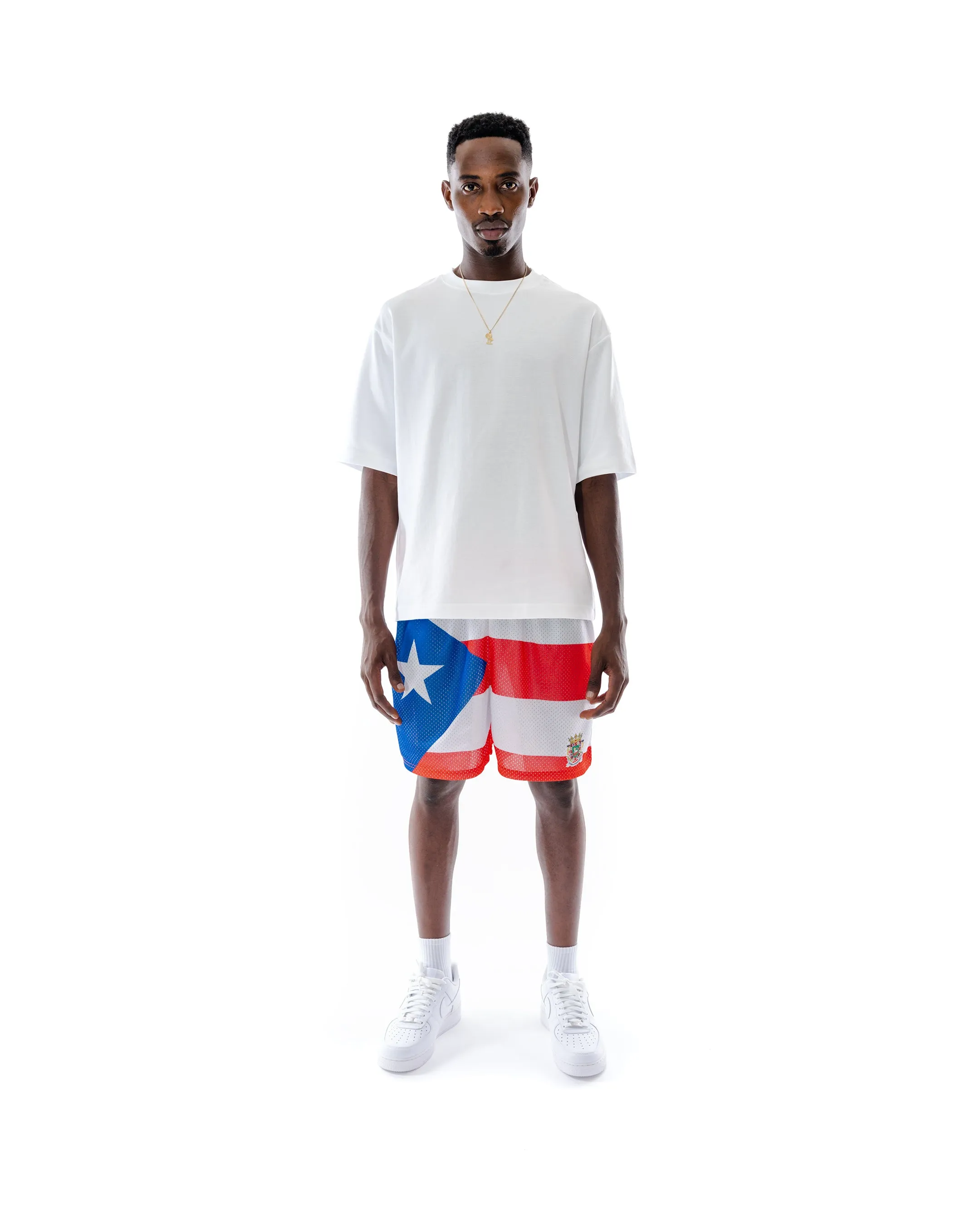 Puerto Rico Flag Retro Shorts
